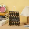 Suministro en stock Amazon cumpleaños Bolsa de regalo de papel Kraft bolsa de mano fiesta bolsa de regalo de cumpleaños bolsa de compras
