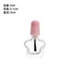 Botella de vidrio para esmalte de uñas de 10 ml con pincel, botella dividida de 5 ml, pintura creativa para pegamento de uñas, botella de vidrio pequeña