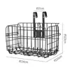 Cesta plegable para bicicleta, cesta trasera ampliada para bicicletas de montaña, cesta con forro interior, cesta para bicicleta de montaña