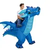 Disfraz Inflable de Dinosaurio para Ciclismo de Halloween Disfraz de Cosplay Divertido para Fiesta Anual Disfraz Inflable de T-Rex para Adultos y Niños