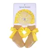 Europeo y Americano Estacional Encaje Flor Diamante Serpentina Sombrero para Recién Nacidos Niñas Lindo Sombrero para Bebé Set de Calcetines Lote