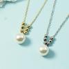 Colar de Pérolas Estilo Coreano Novo 2021 Temperamento Ladylike Mais Fácil de Combinar Moda Celebridade da Internet Contas Casual e Atraente Corrente para Clavícula