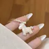 Nuevo Colgante de Caballo Pequeño con Esmalte Colorido Collar Lindo Dibujo Animado Fresco Dulce Joyería de Alta Calidad Versátil Regalo para Novia