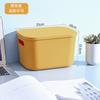 Caja de almacenamiento de escritorio con tapa, cesta de plástico para guardar refrigerios, juguetes, comestibles, cosméticos, a prueba de polvo.
