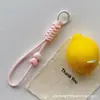 Cadena de teléfono creativa colgante de letra DIY colgante de bolsa de dopamina accesorio insignia correa de muñeca cuerda trenzada de 5 mm