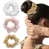 Ligas Grandes Transfronterizas para el Cabello, Accesorios para el Cabello de Cristal, Scrunchies Vintage, Bandas Elásticas Simples de Alta Elasticidad, Bandas de Goma al por Mayor