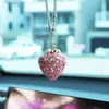 Ai Cheng Cruzamento Cereja Morango Interior do Carro Pingente de Strass Decoração do Carro Suprimentos Suprimentos para Carro Pingente