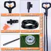 Cabezal de rociador giratorio de 360 grados para regar flores, irrigar céspedes, jardines y patios, así como para enfriar y rociar agua sobre verduras. Otros usos