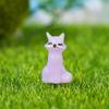 Linda simulación de animal pequeño zorro micro paisaje maceta suculenta adornos decorativos accesorios de muñeca de resina