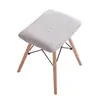 Taburete de Madera Nórdico para Computadora Silla Informal Hogar Taburete Sencillo Mesa y Silla de Comedor Engrosados Dormitorio Tela Taburete de Tocador
