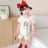Pijama de Verano Fino Youkosi de Manga Corta para Niños y Niñas Ropa de Casa Ropa para Aire Acondicionado Transpirable Absorbente de Sudor Traje