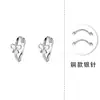 Pendientes Dulces de Plata Pura S999 con Lazos Huecos para Mujer, Diseño de Nicho a la Moda, Aros Pequeños de Plata Versátiles