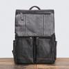 Mochila de hombre retro transfronteriza de cuero mate desgastado, mochila de viaje de cuero genuino para mujer, bolsa grande para portátil