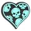 Série Fantasma de Halloween Caneta com Contas Patch Espesso Dupla Face Cola Macia de PVC Contas Queimadas Corrente de Celular DIY Acessórios Perfurados