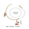 Pulsera navideña transfronteriza de Amazon, nueva pulsera navideña de aleación con árbol de Navidad, muñeco de nieve antiguo, alce, copo de nieve y campana.