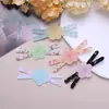 Acessórios de Cabelo DIY com Impressão Acrílica Colorida X Floral Fresco de Verão Processados e Personalizados Presilha Lateral Joias Acessórios