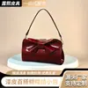 Bolso de axila, Bolso de charol de alta gama, Bolso de moda de alta gama para mujer con lazo, Bolso pequeño versátil, Venta al por mayor y entrega de fábrica