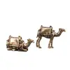 Figura de Camello de Latón Estilo Antiguo, Decoración de Camello del Desierto para Hogar y Oficina, Adorno de Paisaje en Miniatura, Regalo Souvenir de Viaje