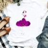 Camiseta Casual para Mujer con Estampado Floral Elegante Lindo de los 90 para Oficina
