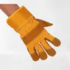 Guantes de Piel de Vaca de Dos Capas, Aislantes al Calor, Anti-quemaduras, Anti-abrasión, Anti-perforación, Protección Laboral para Soldador, Resistentes a Altas Temperaturas, Especial Anti-quemaduras para Soldadura