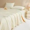 Juego de Cuatro Piezas de Colchas de Soja, Colchas Frescas de Verano, Colchas para Aire Acondicionado, Universales para Todas las Estaciones, Núcleo de Colcha Individual de Verano para Dormitorio de Estudiantes, Lavable a Máquina