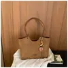Bolsa Xiaomi Estilosa de Grande Capacidade com Estampa de Leopardo Feminina 2026 Outono Nova Retrô Simples Bolsa de Ombro de Mão Bolsa Tote para o Dia a Dia