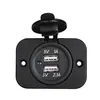 Venta Caliente Coche RV Coche Público Modificado Interfaz Doble USB Cargador de Teléfono Móvil para Coche Qc3.1A Entrada 12-24V Universal