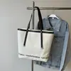 2026 Novo Estilo de Verão Bolsa Simples de Lona Grande Capacidade Fashionável Estilosa Versátil Bolsa de Ombro Bolsa Tote para o Dia a Dia para Mulheres