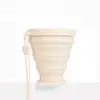 Taza de agua plegable de silicona portátil, se presiona para retraer para guardarla, ideal para uso al aire libre, viajes de negocios y viajes; perfecto para beber agua y enjuagarse la boca sobre la marcha