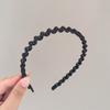 Pinza para el cabello sencilla y fácil de clasificar, aro para el cabello, popular en Internet, con flequillo ondulado antideslizante y dentado, diadema, accesorio para todo tipo de sombreros.