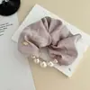 Diadema Retro de Perlas Francesa para Mujer, Cuerda para el Cabello de Alta Elasticidad y Duradera, Diadema de Bola, Elegante Diadema de Goma