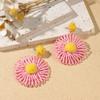 Estrella de Mar Sal Marina Pendientes Estrella de Mar Personalidad Exagerada Pendientes Estilo Vacacional para Mujer Verano Diseño Sensorial de Viaje Junto al Mar Pendientes