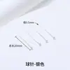 Acessórios para Brincos Artesanais Banhados a Ouro 18K Agulha em Forma de 9 Agulha em Forma de T Agulha com Bola Redonda Agulha em Forma de Nove Gancho de Orelha Acessórios para Orelha Gancho de Orelha Material para DIY