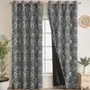 Cortinas blackout com revestimento, padrão floral, design perfurado, dropshipping transfronteiriço e serviços de etiquetagem, best-sellers da Amazon SHEIN