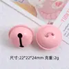 Pintura metálica colorida sino pequeno feito à mão acessórios de joia DIY chaveiro pendurar animal de estimação sino pequeno atacado