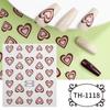 Pegatinas Transfronterizas Nuevas para Arte de Uñas Día de San Valentín Pareja Dulce Amor Rojo y Azul Láser Adhesivo Pegatinas para Uñas