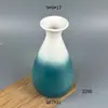 Vaso de cerâmica com flores secas em degradê e gipsofila, vaso hidropônico criativo para plantas verdes, peça decorativa para arranjo de flores na sala de estar e decoração de casa