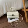 Bolso Cuadrado Pequeño Retro de Moda para Mujer 2026 Primavera Nuevo Estilo Bolso de Hombro Simple Bolso Cruzado Estilo Coreano Bolso Baguette Casual