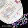 Internet japonesa Celebridade Resina Joias Transparente Aurora Cinco pétalas Flor Nail Art Joias Luminosa Flor Asas de Borboleta Arco