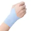 Munhequeira de compressão leve wrap-around de verão para fitness, badminton, vôlei, manga de pulso e polegar com compressão respirável