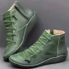 Comércio Exterior Transfronteiriço 2021 Botas Martin femininas Europa e Estados Unidos tamanho grande sapatos femininos zíper lateral botas femininas botas curtas casuais uma geração de cabelo