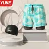 Bañador para Hombre, Nuevo Estilo Doble Capa Anti-Vergüenza, Pantalones de Baño para Playa y Aguas Termales para Hombre, Venta al por Mayor de Equipamiento para Natación