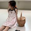 Vestido para Niña, Nuevo Estilo de Verano, Se Puede Usar Afuera, Elegante Ropa de Casa para Bebé Niña, Falda con Tirantes, Vestido de Playa para Niña Pequeña