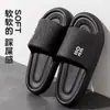 Chinelos de verão EVA para uso externo feminino, novo estilo, sandálias macias para casa, chinelos masculinos e femininos