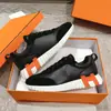 Zapatos casuales de moda H-brand europeos y americanos 26 de cuero genuino para hombres y mujeres, zapatillas blancas versátiles, zapatillas deportivas de malla para correr tipo panda