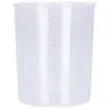 Taza medidora de 10/20/30 ml con escala de 50 ml, taza medidora graduada de plástico PP con tapa para laboratorio