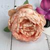 Fábrica de Origen Pintura al Óleo Borde Ardiente Cabeza de Peonía Altura Simulación Boda Decoración de Boda Juego de Pared de Flores Cabeza de Flor Artificial