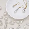 Cuentas de Medio Agujero, Cuentas de Gota de Agua, Perlas de Imitación, Cuentas Sueltas de Colores Brillantes, Accesorios para Joyería DIY, Pendientes, Colgantes para Ropa, Cuentas de ABS