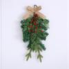 Decorações de Natal Europeias Transfronteiriças Pendente de Parede Árvore Rattan Pendente de Parede Pendente de Porta Guirlanda Arranjo de Plástico Estilo Europeu e Americano