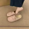 Primer Encuentro con los Zuecos Birkenstock de Suela Gruesa para Mujer, Nuevo Modelo Primavera 2026, Versátiles Mocasines Retro de Punta Redonda Estilo Bosque
